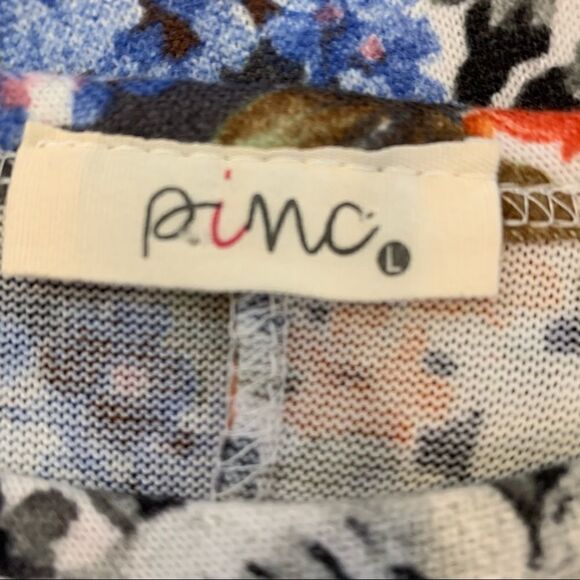 Pinc Size Large Colorful Floral Dress - Picture 6 of 8